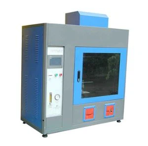 Horisontal og vertikal brændende tester